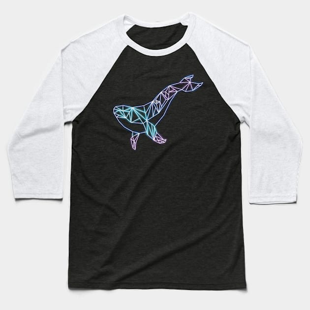 Baleine néon Baseball T-Shirt by Le Lapin Bleu créatif